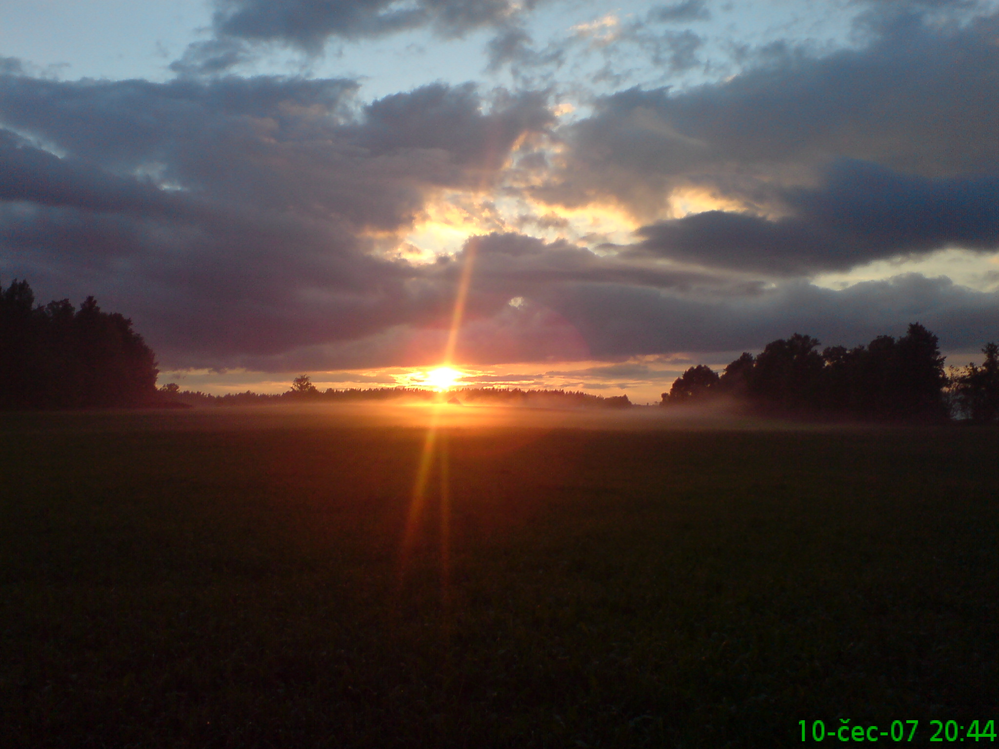 Petříkovský západ slunce